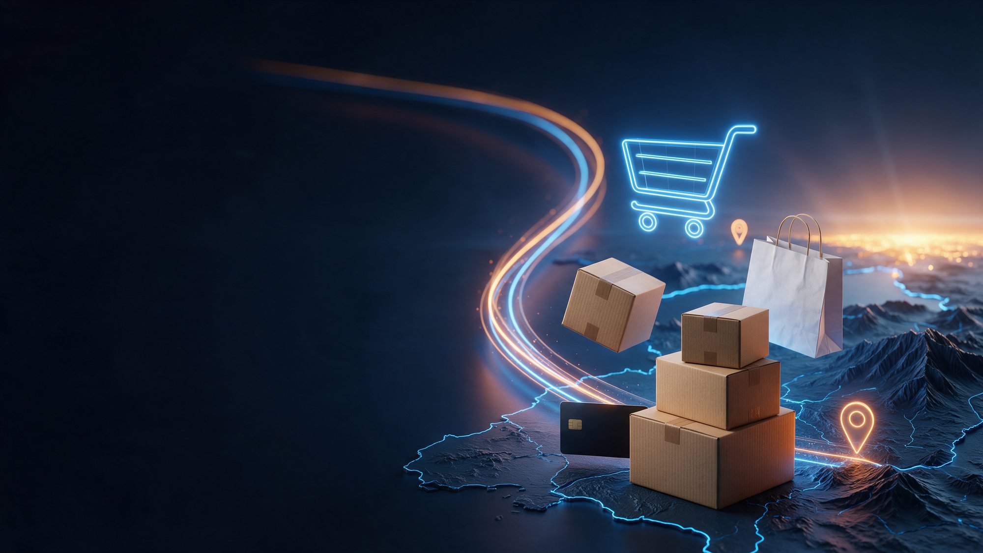 Comercio electrónico con envíos entre México y Estados Unidos