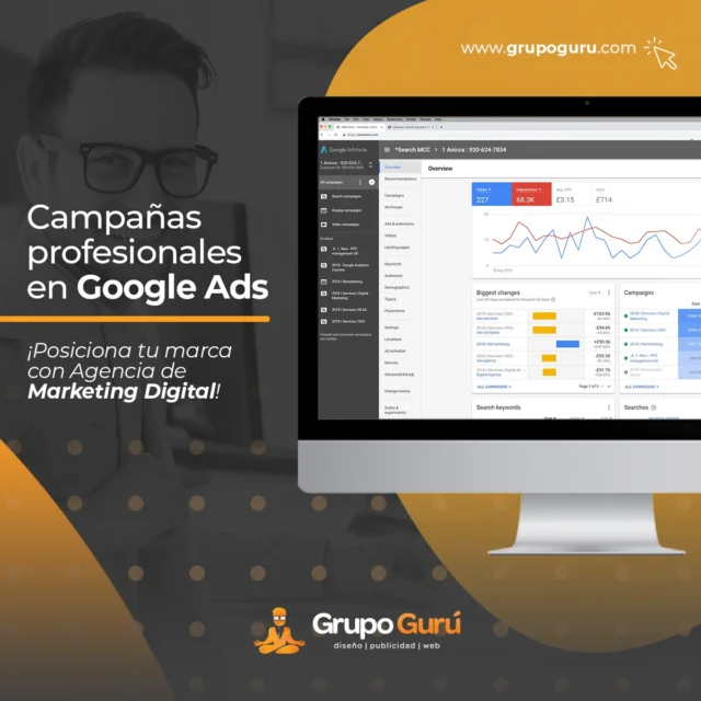 Campañas profesionales en Google Ads para posicionar tu marca