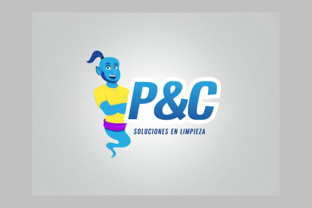 P&C Soluciones en Limpieza — Diseño de logotipo, trabajo de Grupo Gurú en Tijuana