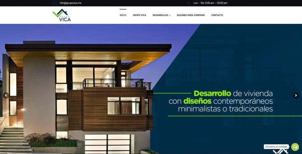 Grupo VICA — Desarrollo de vivienda, trabajo de Grupo Gurú en Tijuana