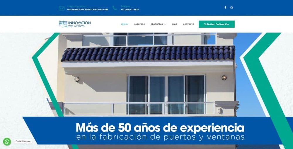 Innovation Vinyl Windows — Manufactura, trabajo de Grupo Gurú en Tijuana